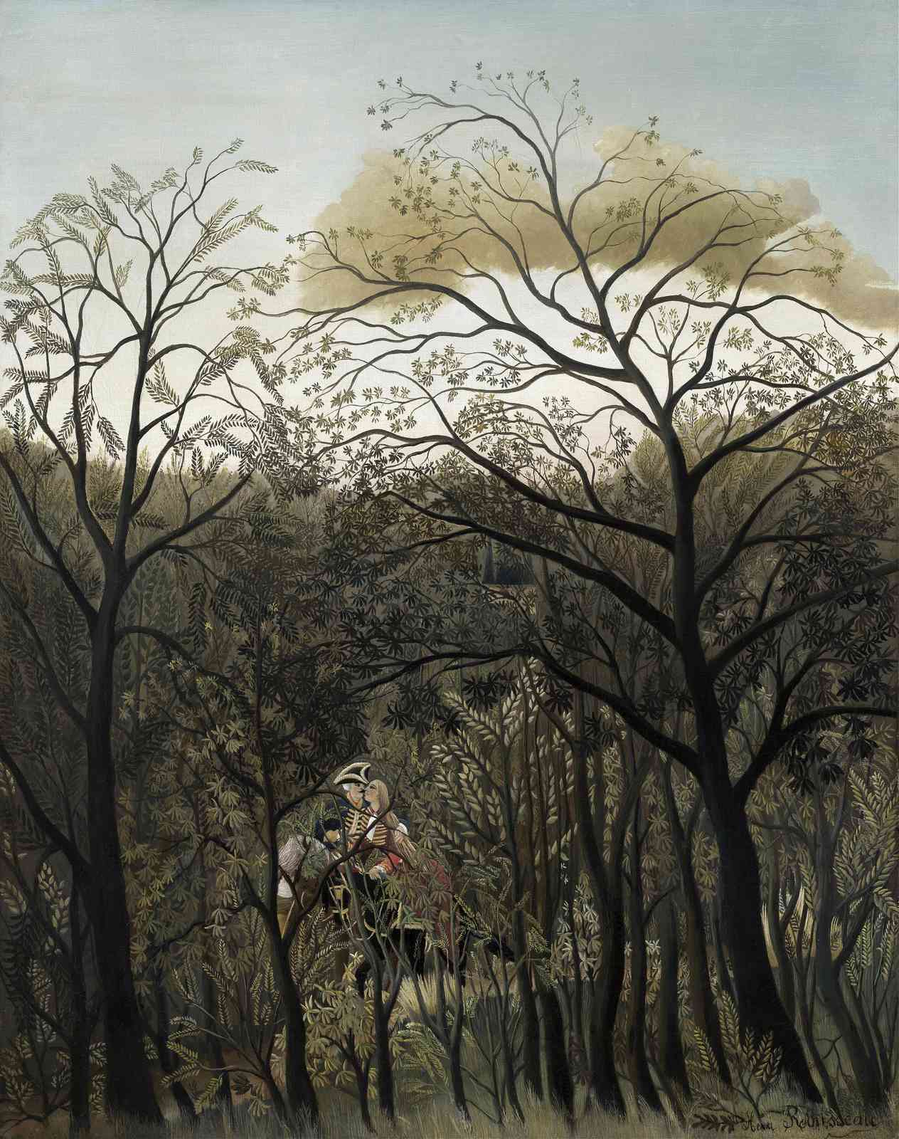 Enchanted Forest Lovers Romantic Couple Wall Art