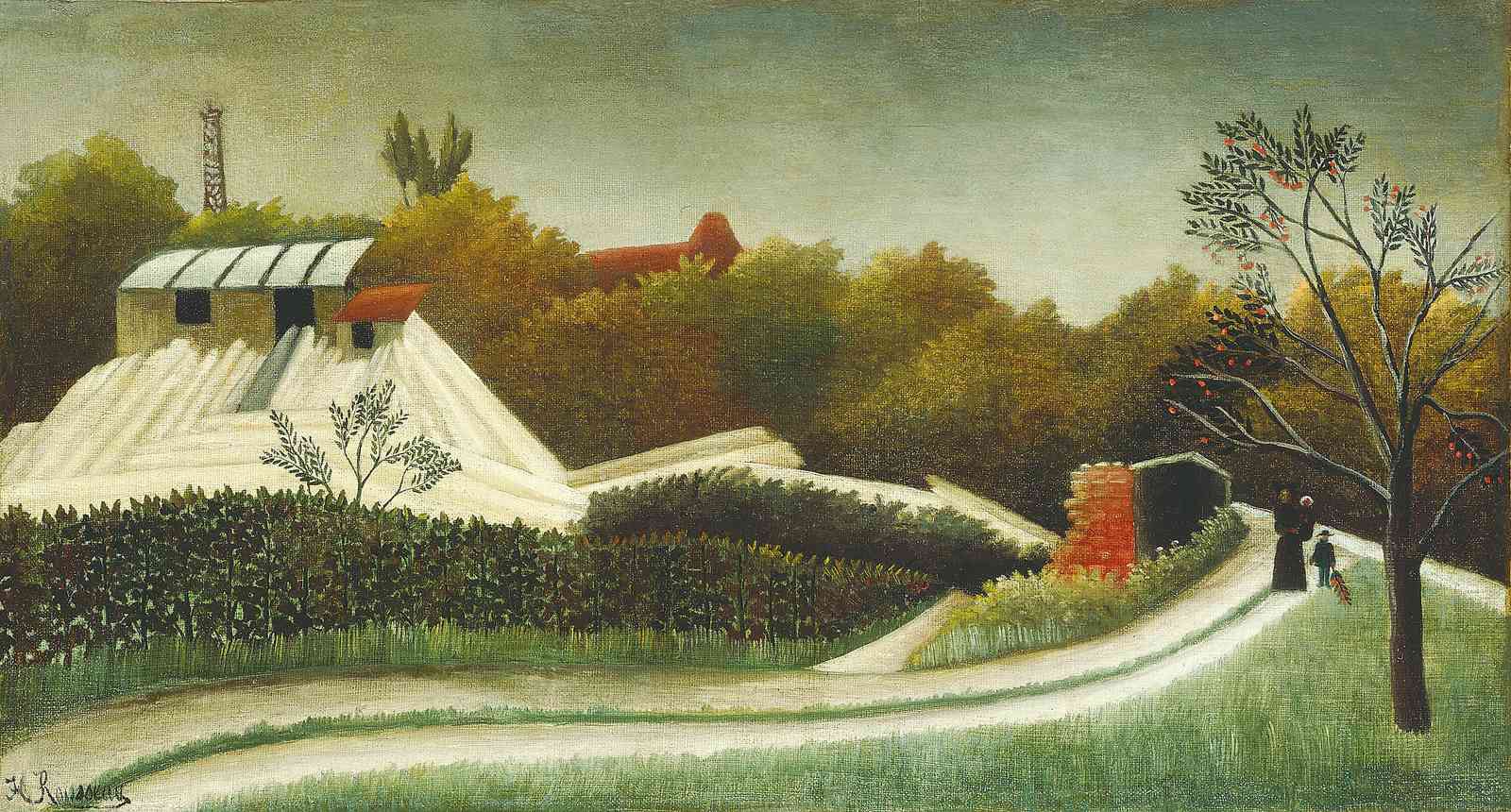 Enchanting Landscape with Figures Wall Art