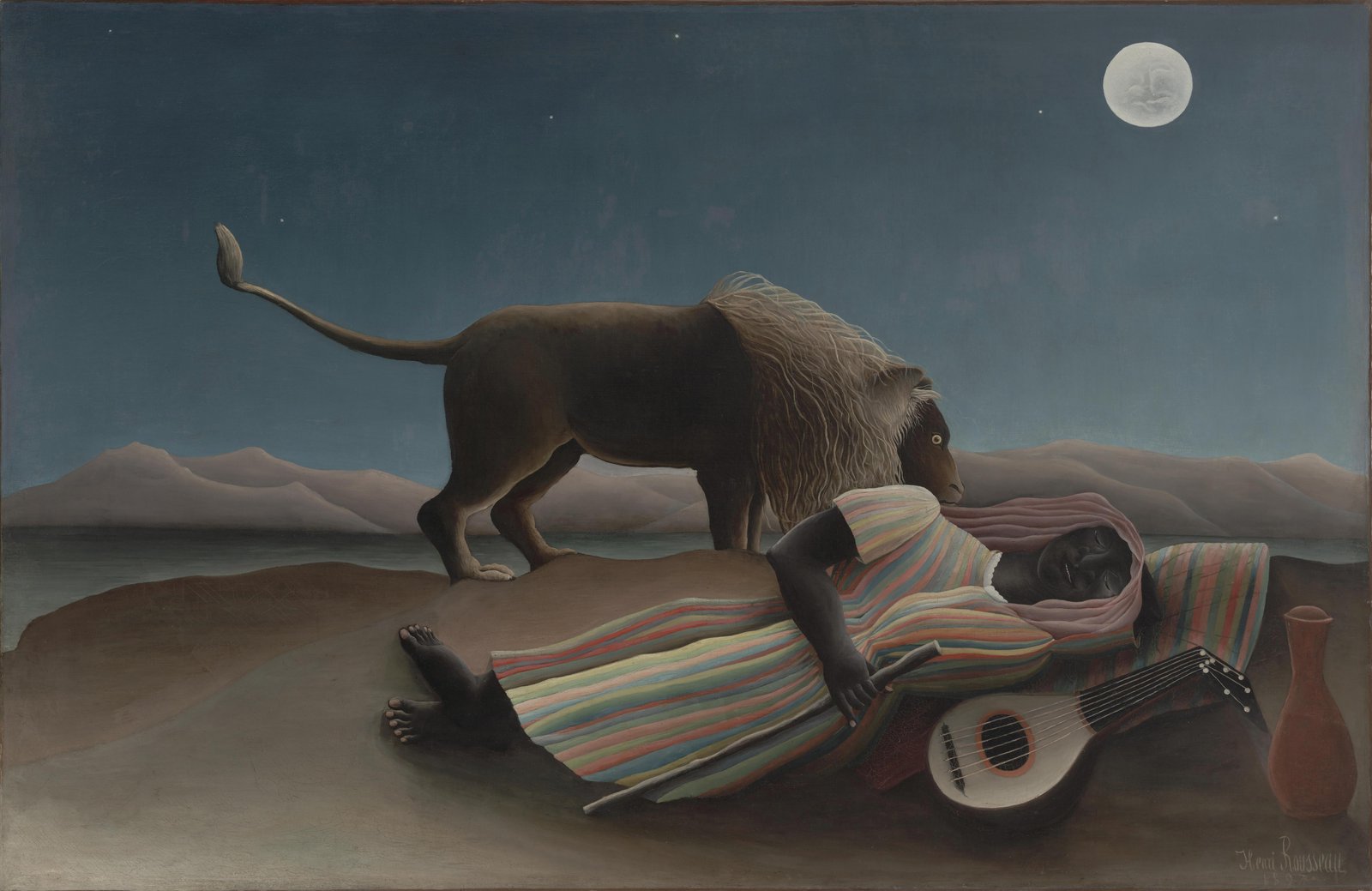 The Sleeping Gypsy Lion Art Wall Art