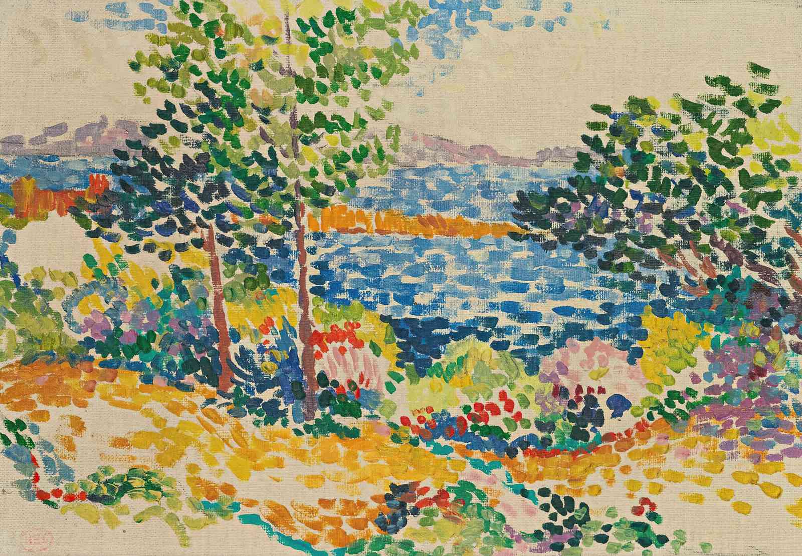 Vibrant Fauvist Seascape Wall Art