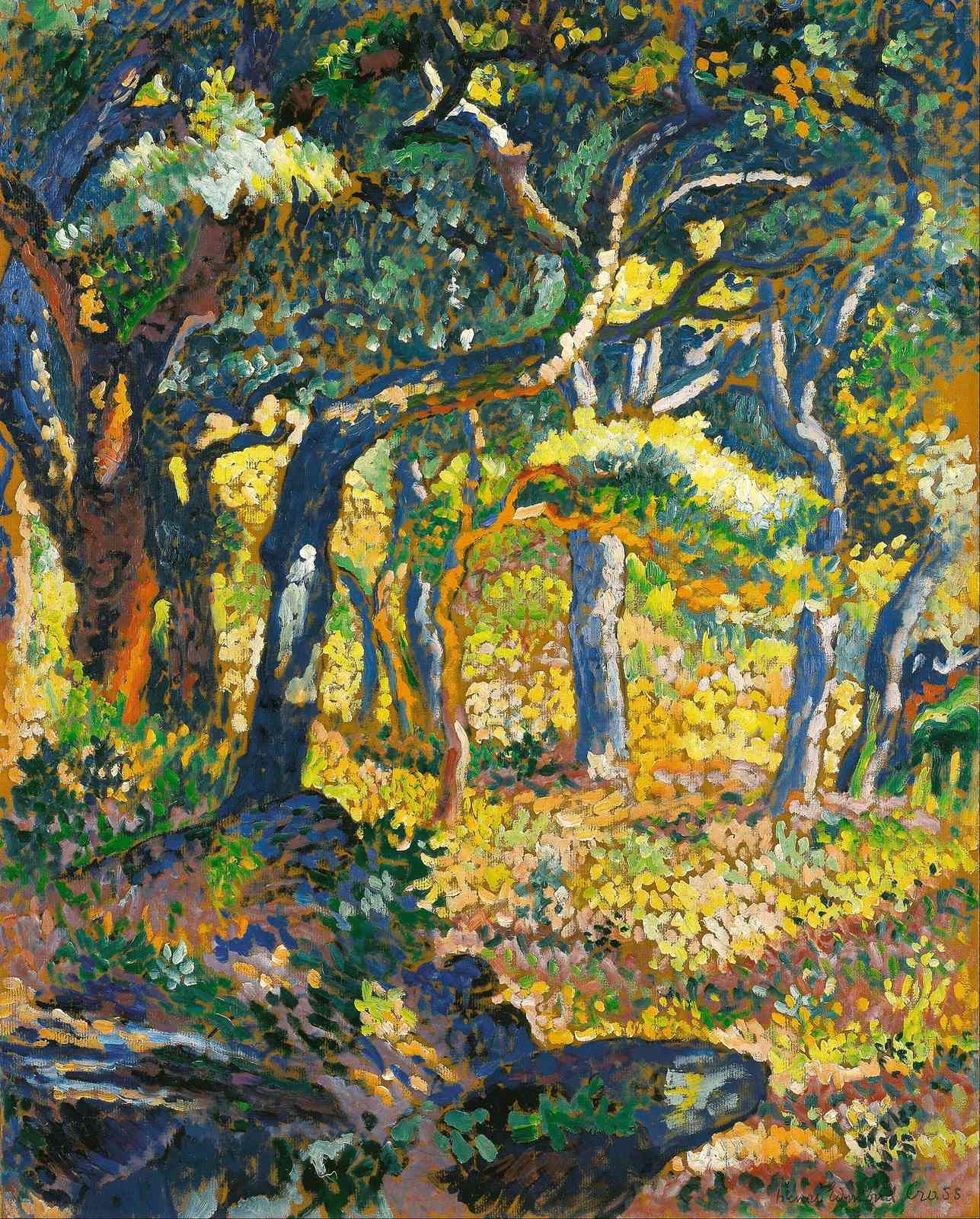 Vibrant Forest Light Impressionist Wall Art Wall Art