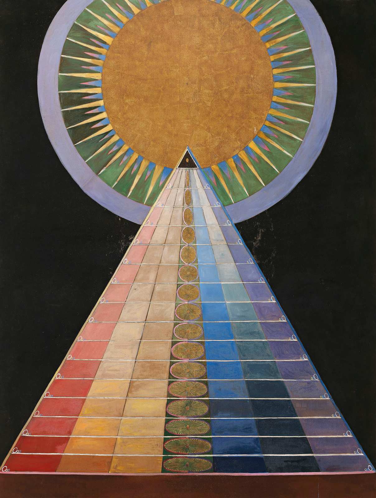 Spiritual Pyramid Sunburst Wall Art
