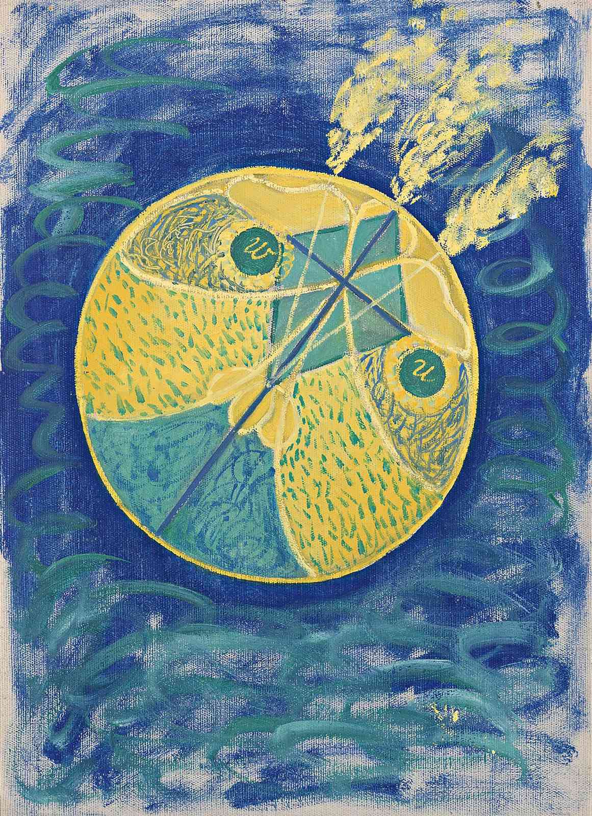 Whimsical Kite Sky Abstract Wall Art