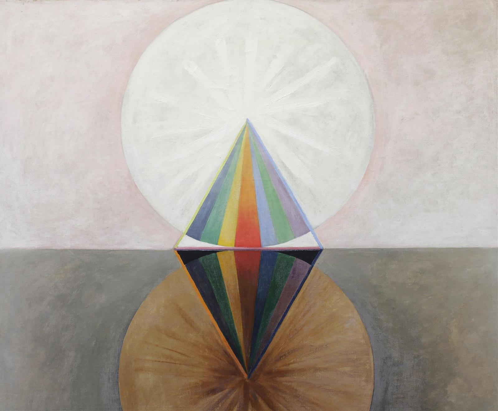 Spiritual Geometric Rainbow Prism Wall Art
