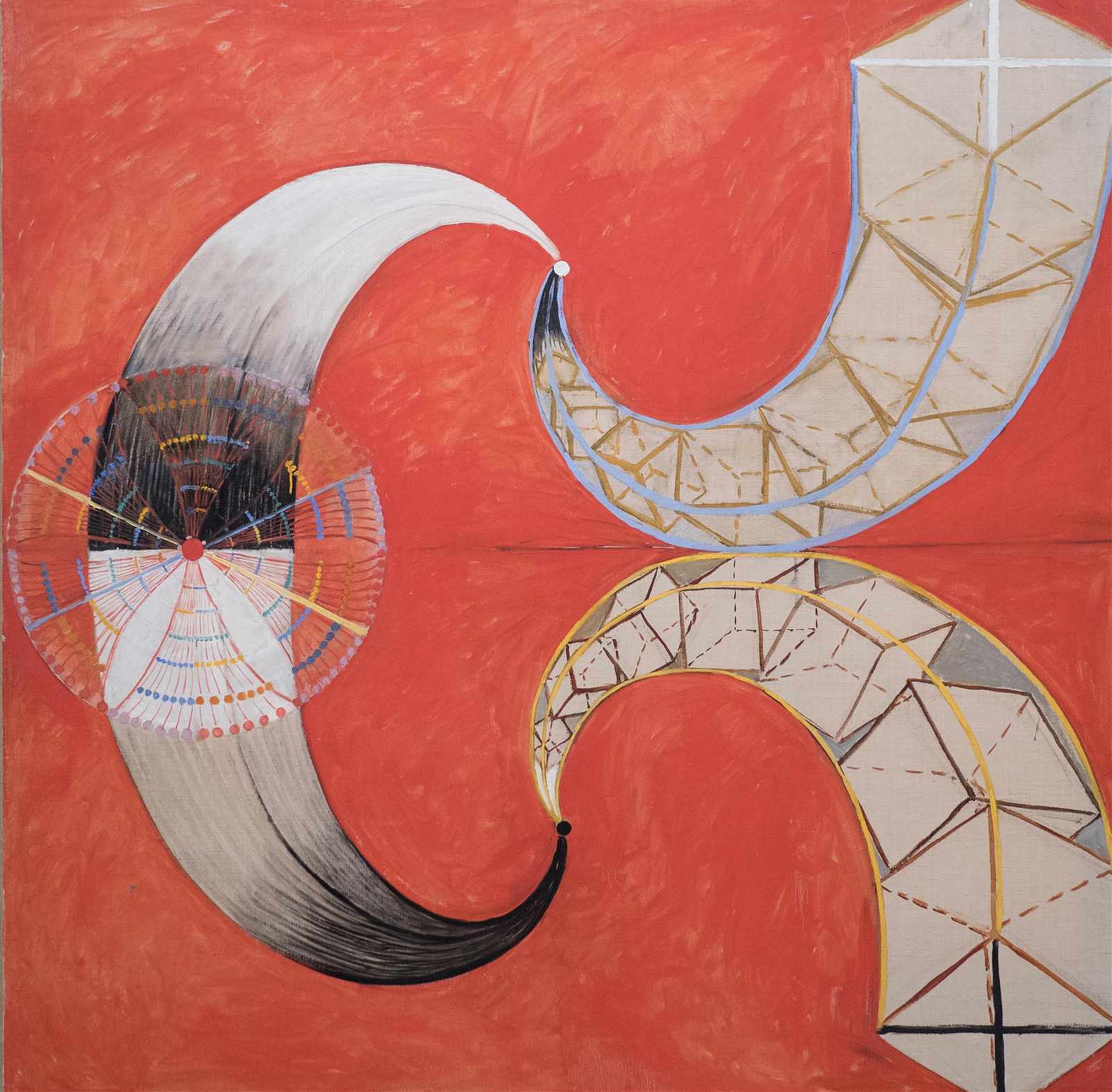 Abstract Swirls & Geometric Forms Wall Art