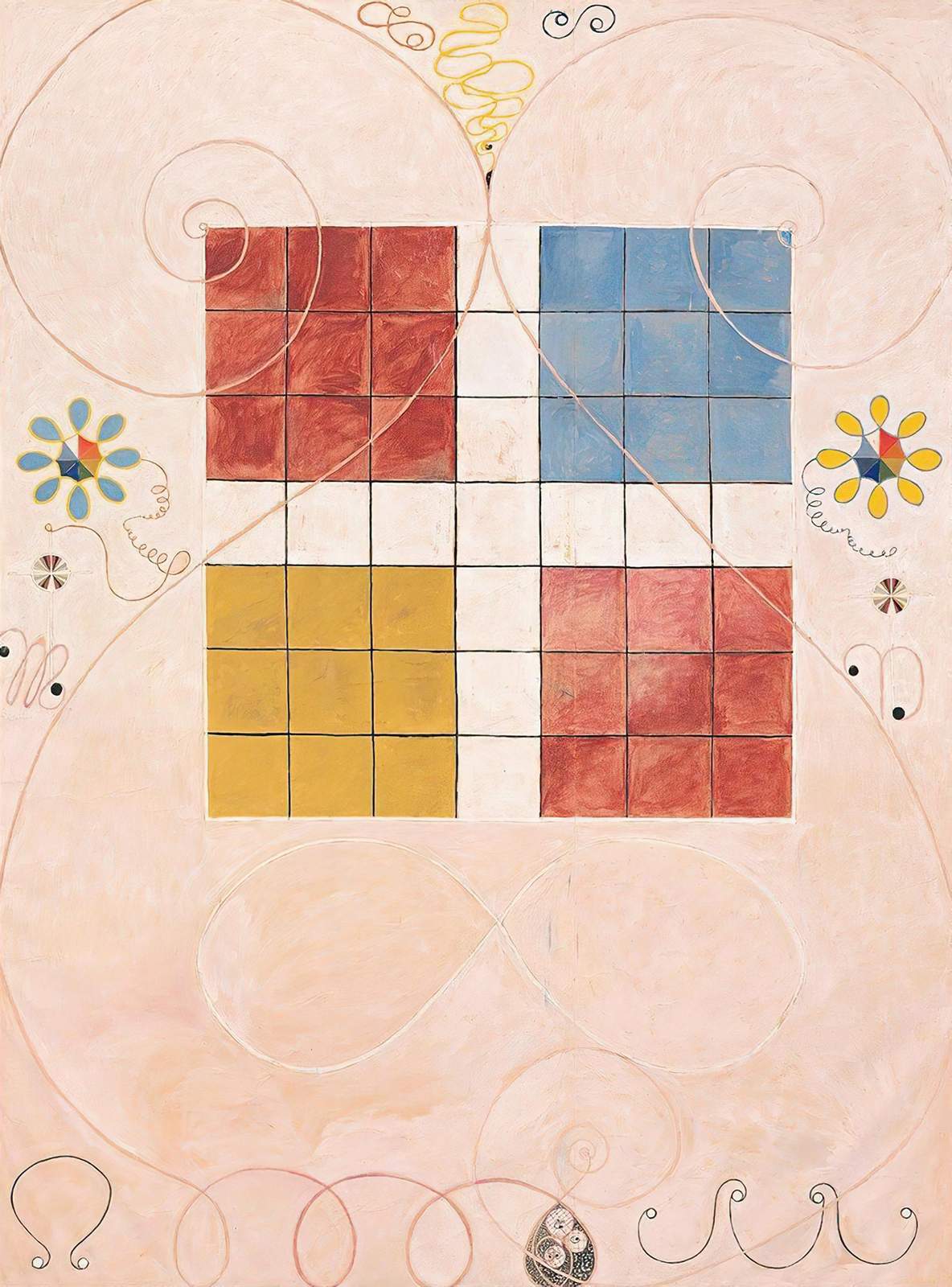 Abstract Squares & Spirals Wall Art