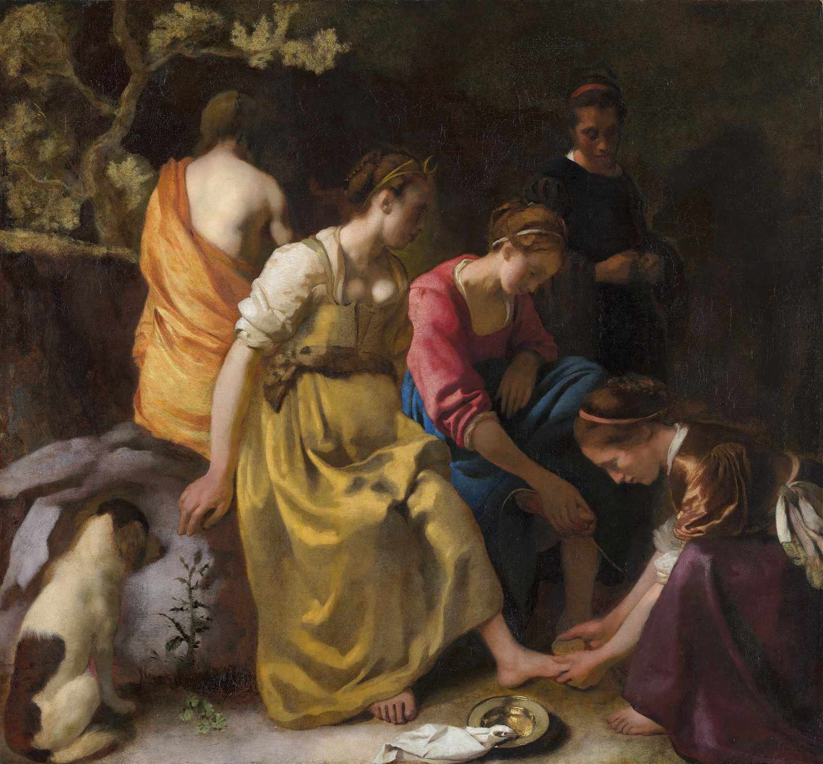 Classic Women Washing Feet Wall Art