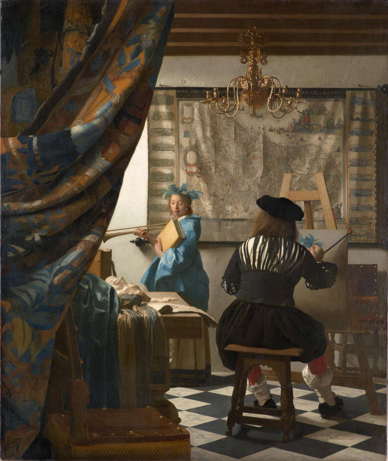 Masterpiece Art: Vermeer's The Art of Painting Wall Art