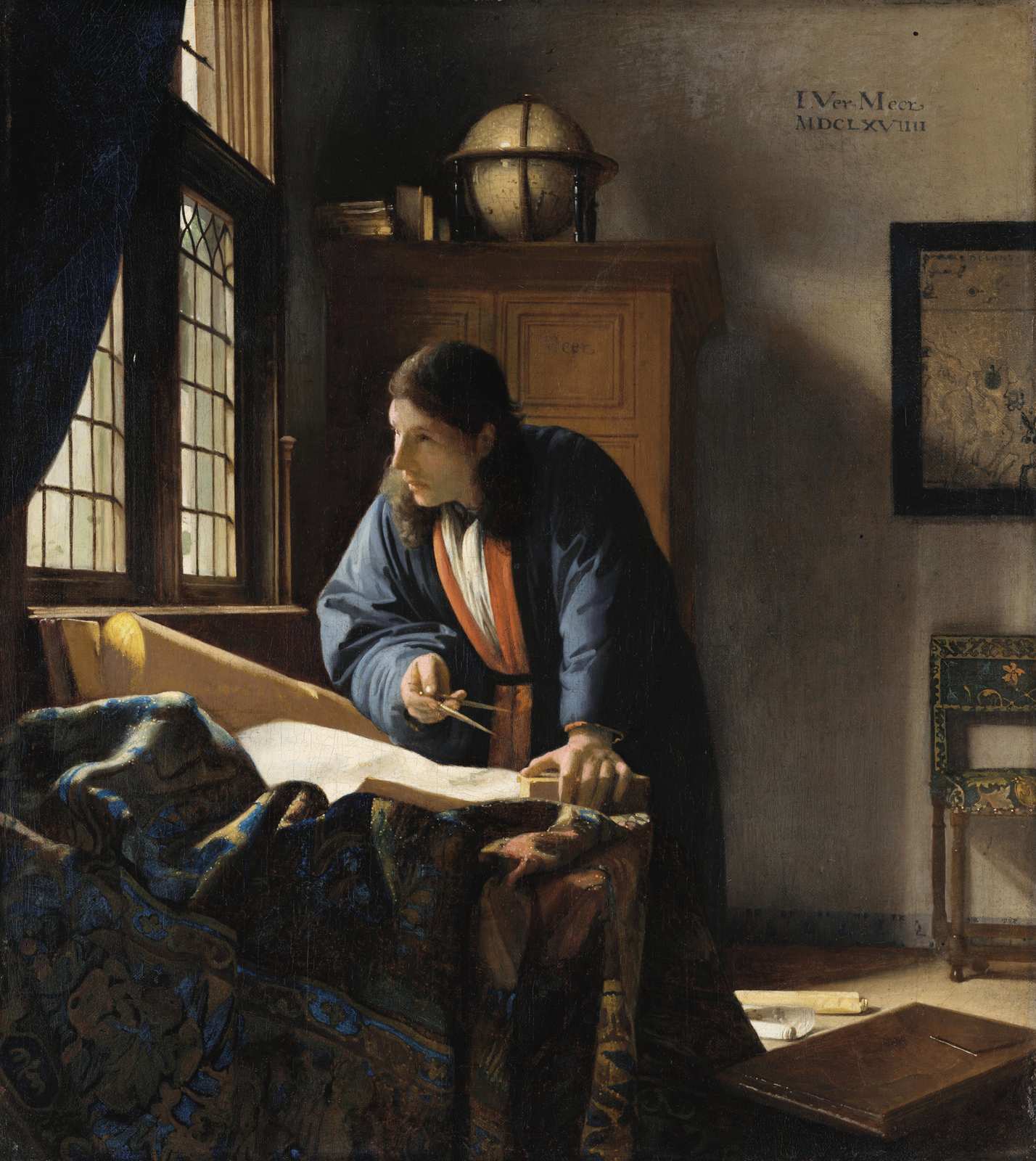 The Astronomer Vermeer Wall Art