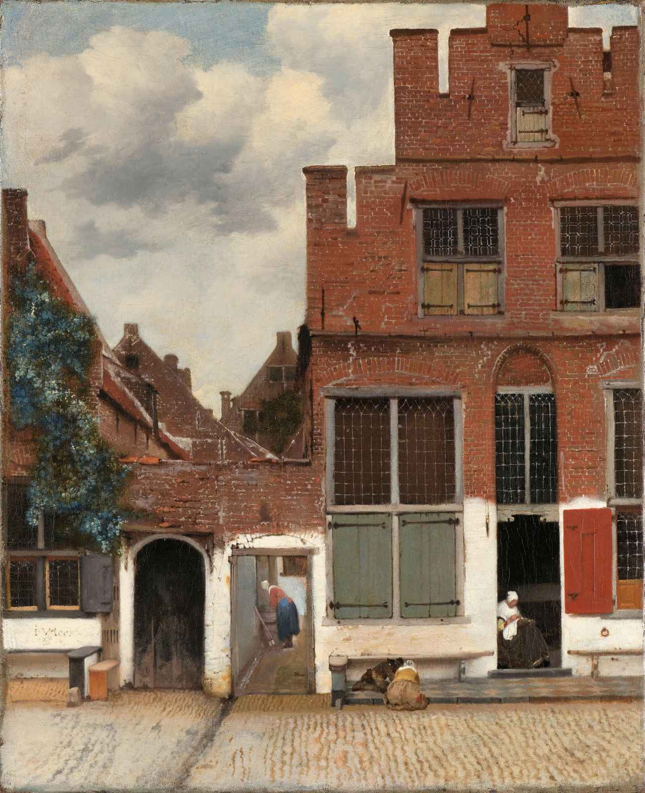 Dutch Courtyard Scene Wall Art