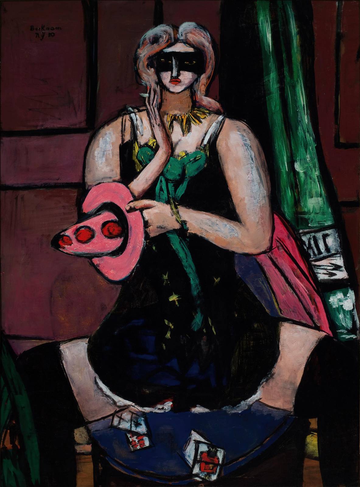 Mysterious Masquerade Woman Wall Art