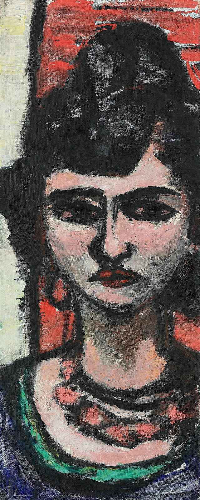Expressive Portrait of a Woman Wall Art