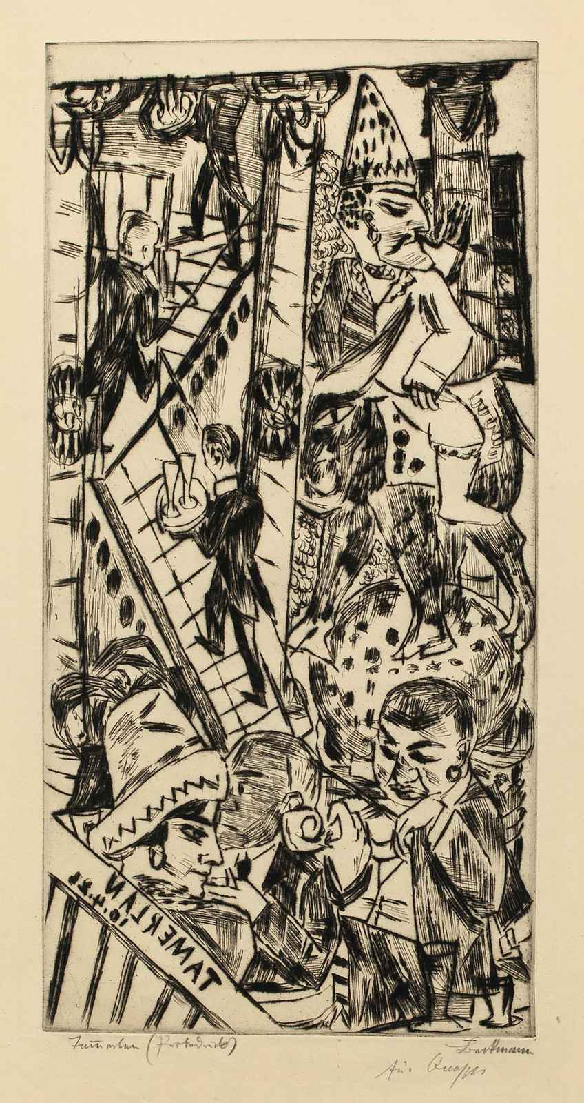 Expressionist Street Scene Wall Art