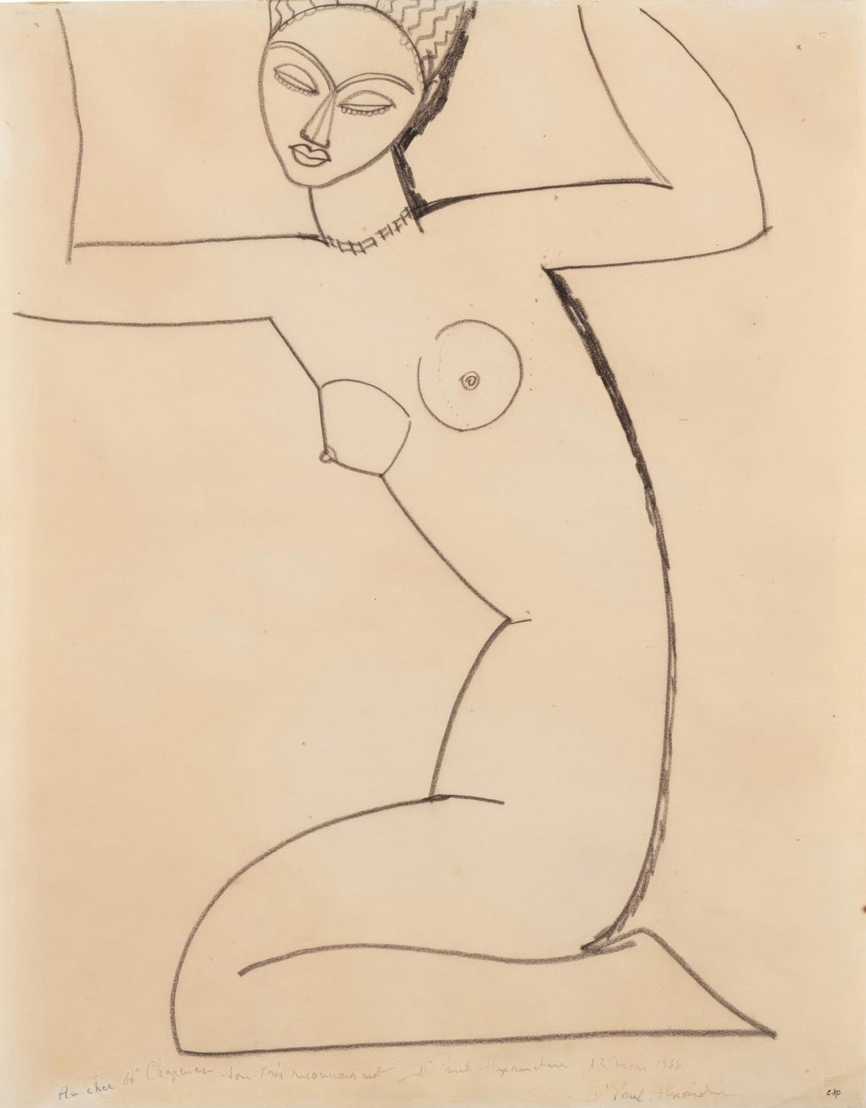 Elegant Nude Sketch Wall Art Wall Art