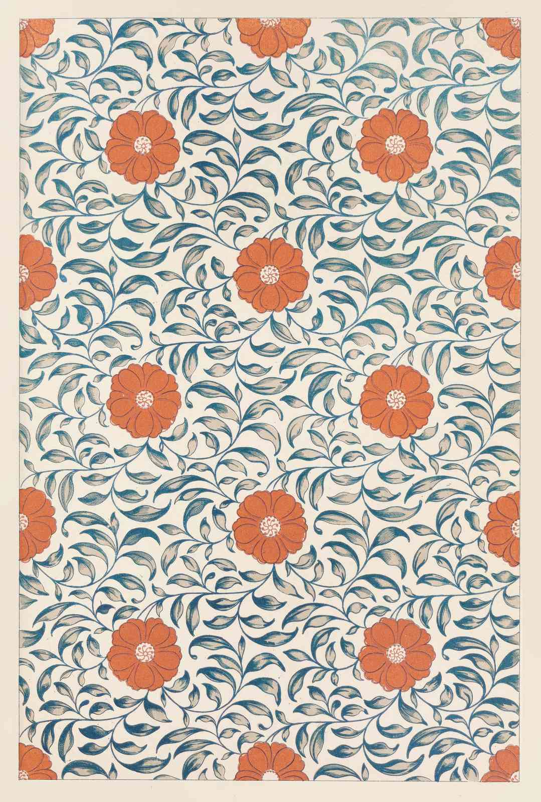 Vintage Floral Pattern Wall Art