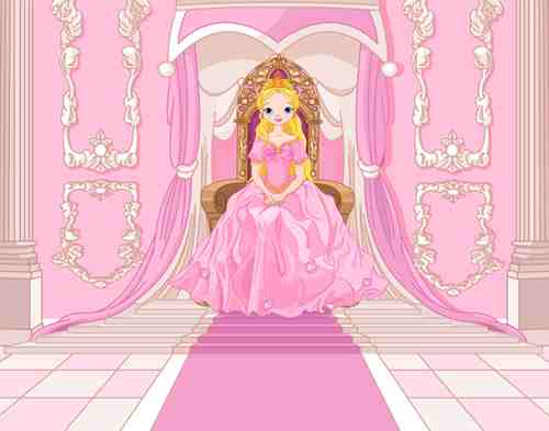 Enchanting Princess Throne Room Wall Art
