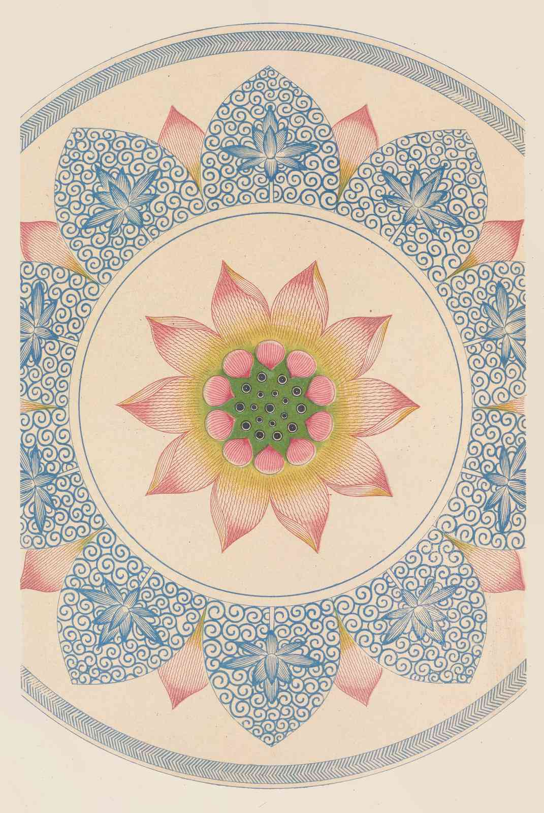 Lotus Mandala Art Wall Art
