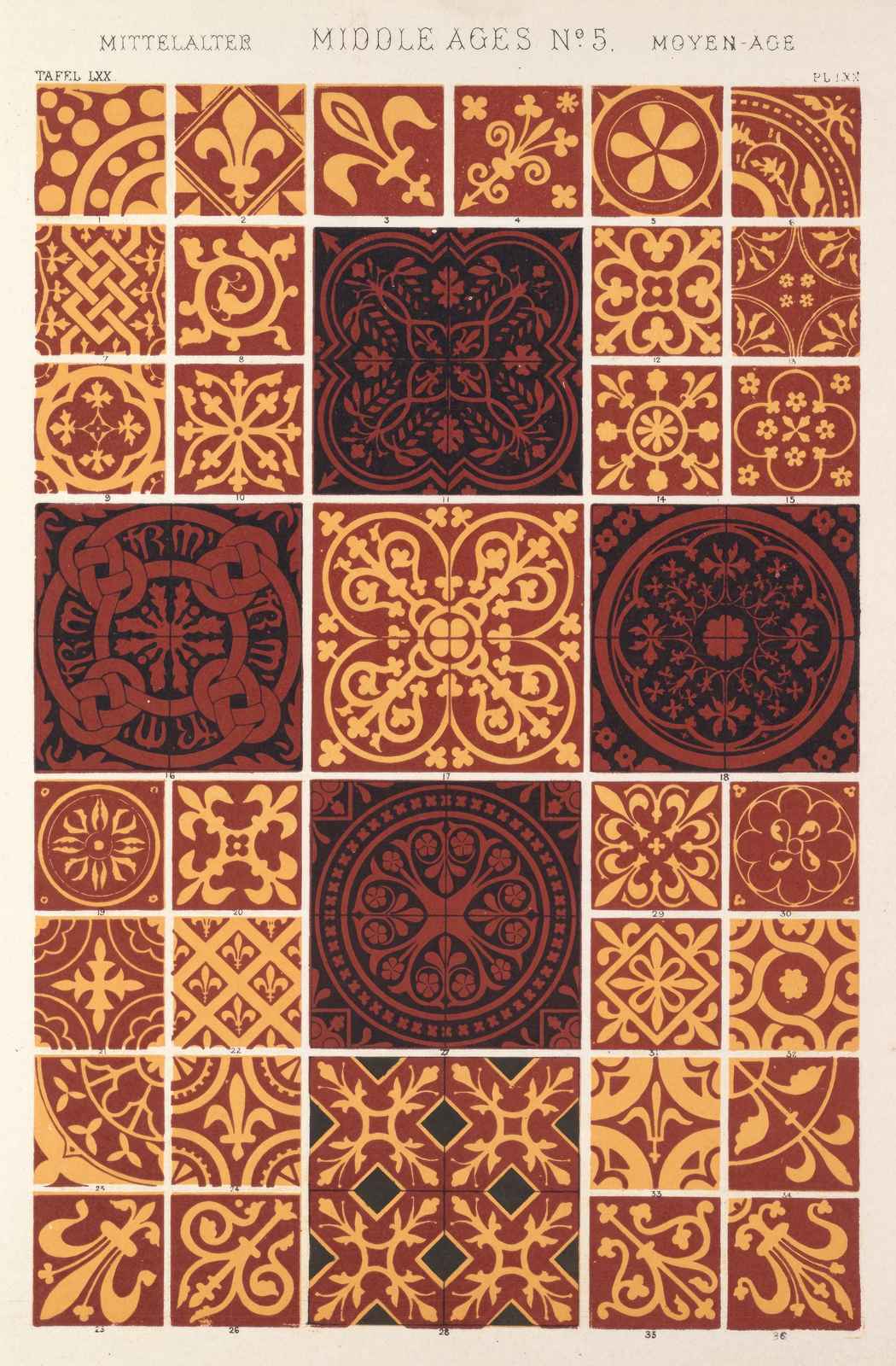 Medieval Tile Art Wall Art