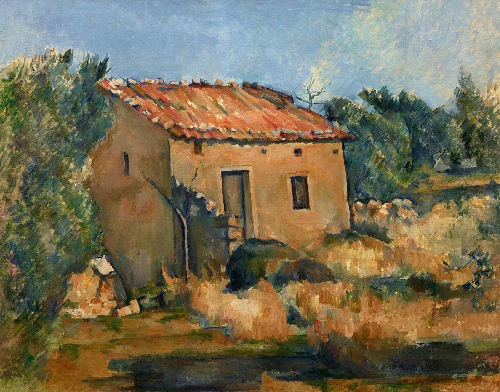 Rustic Tuscan Villa Landscape Wall Art