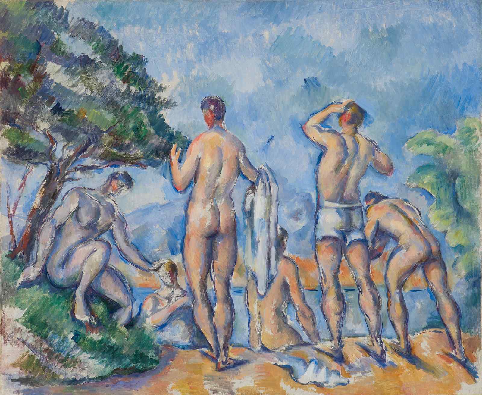 Bathers Art Nouveau Wall Art