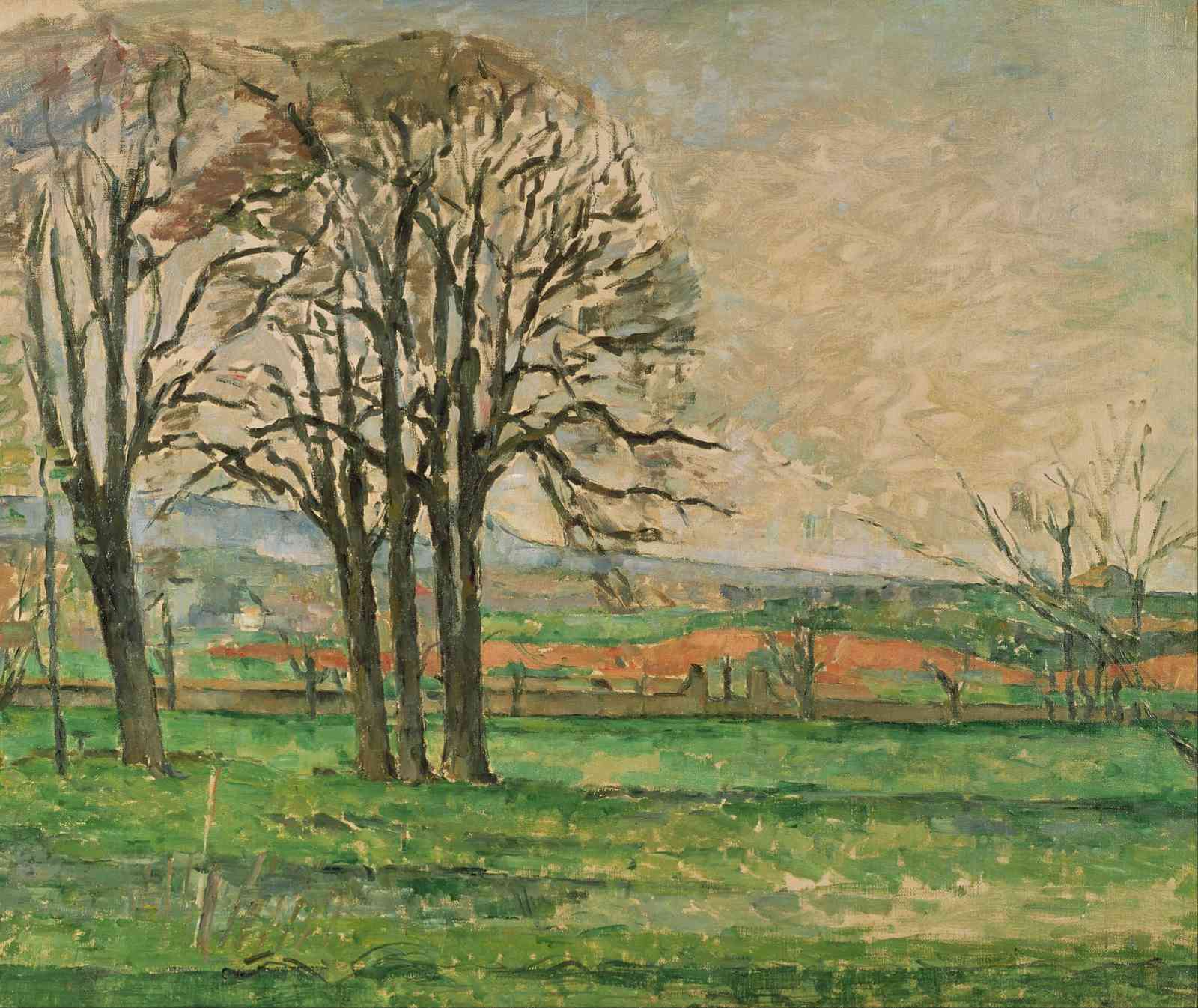 Impressionist Trees Landscape Wall Art