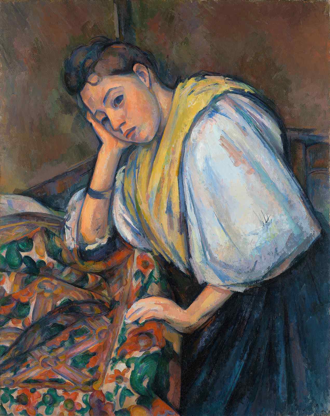 Poised Woman Portrait Impressionist Wall Art