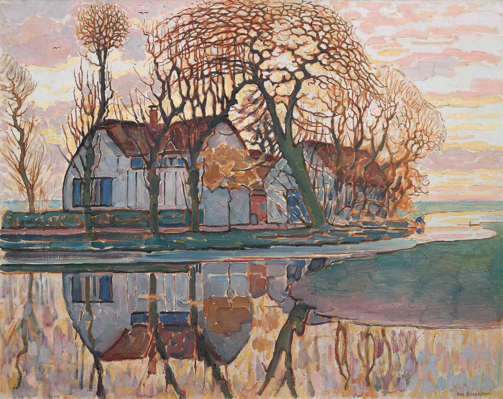 Autumn Landscape Reflection Wall Art