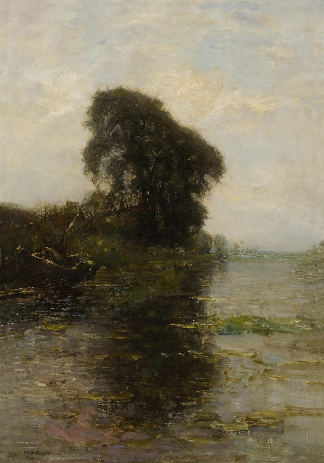 Tranquil River Scene Landscape Wall Art