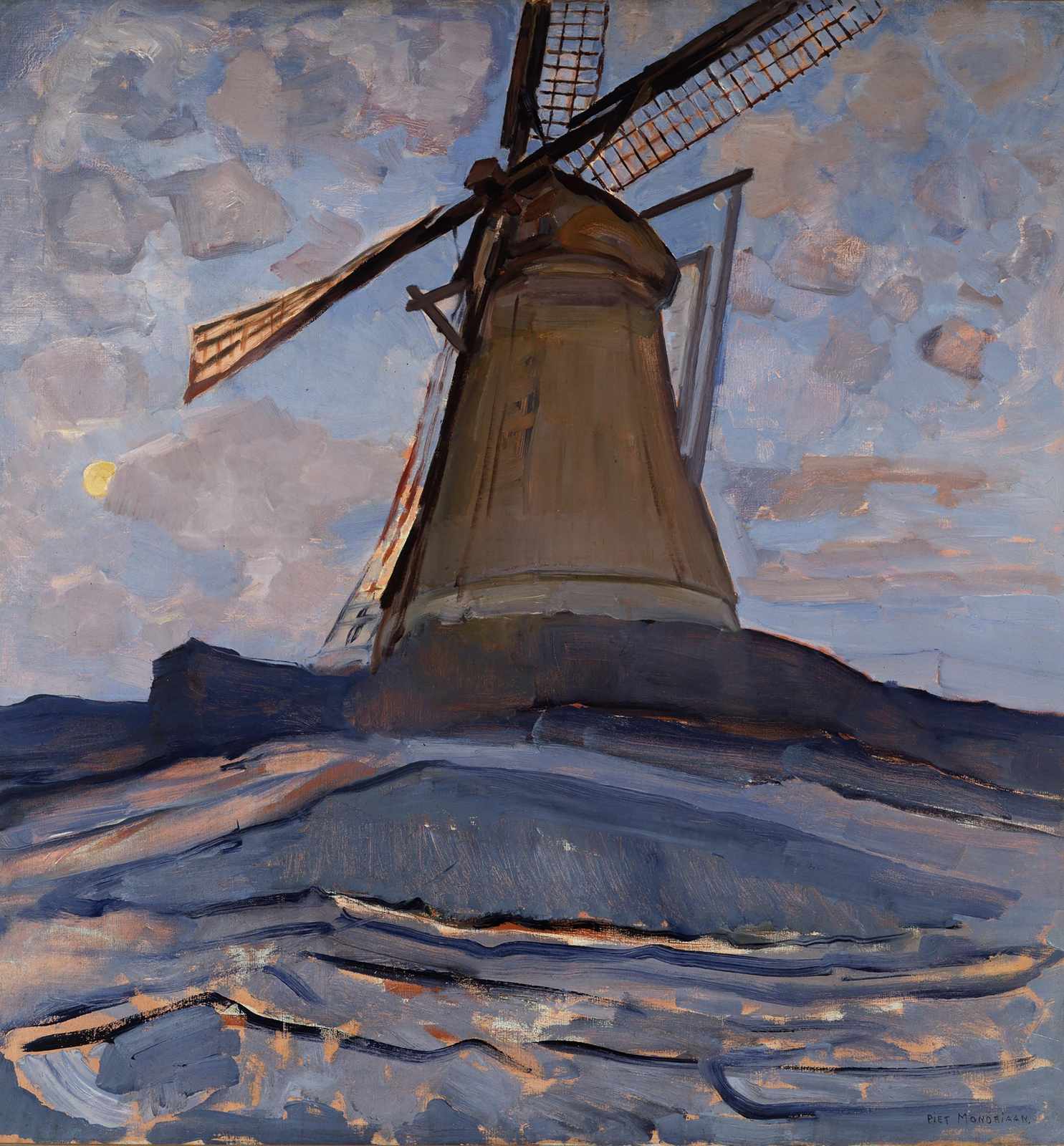 Majestic Windmill Dutch Landscape Wall Art