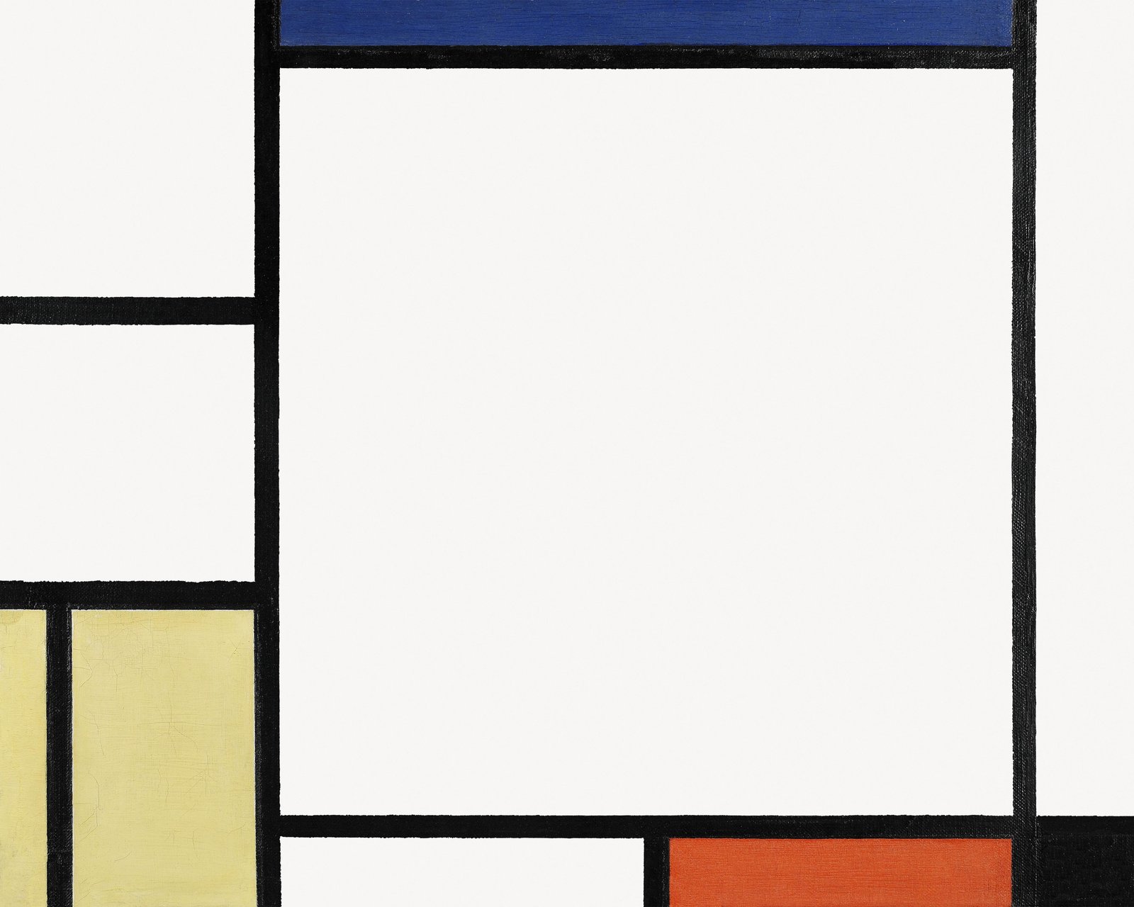 Abstract Geometric Blue Yellow Red Wall Art