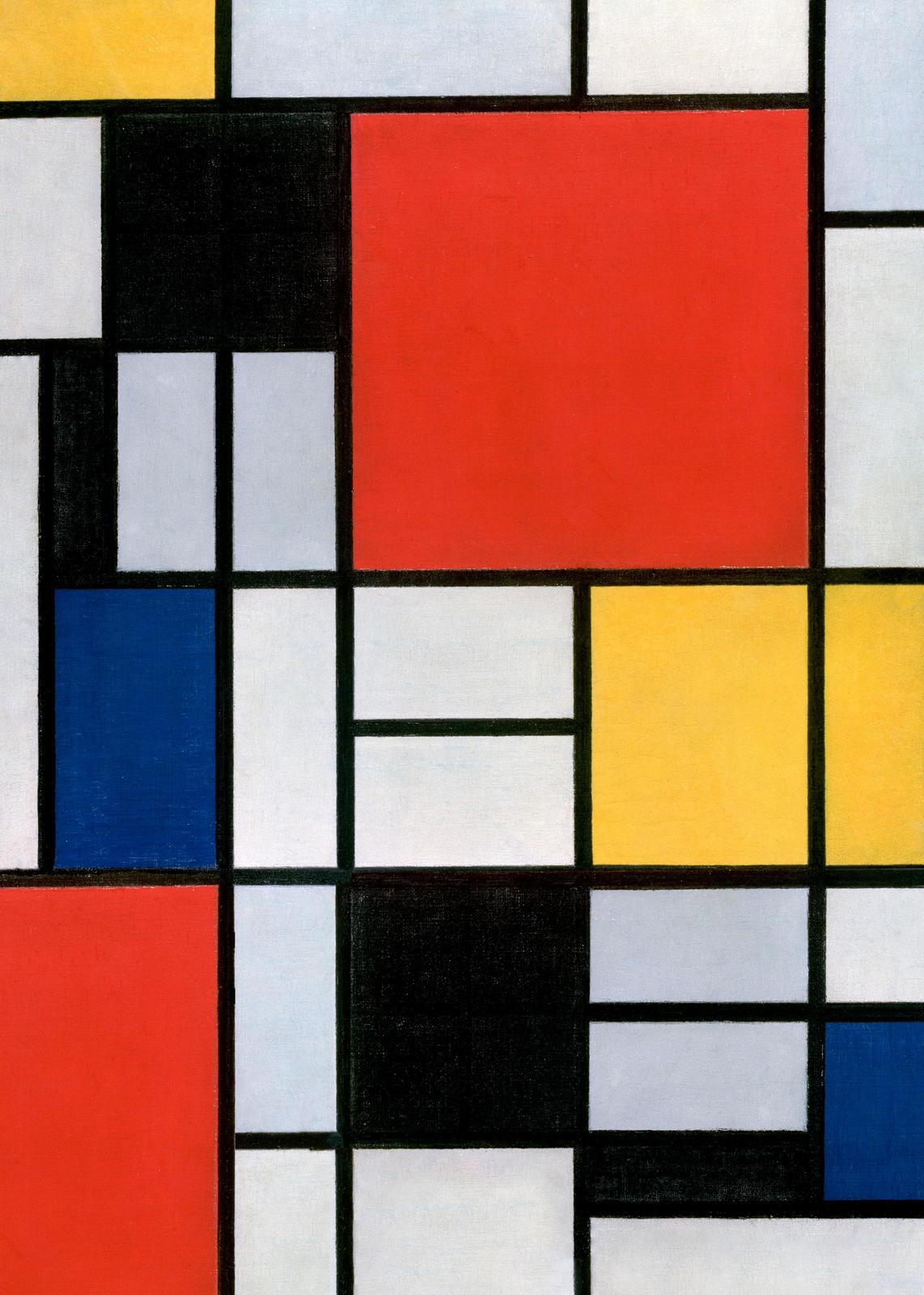 Bold Geometric Primary Colors Wall Art