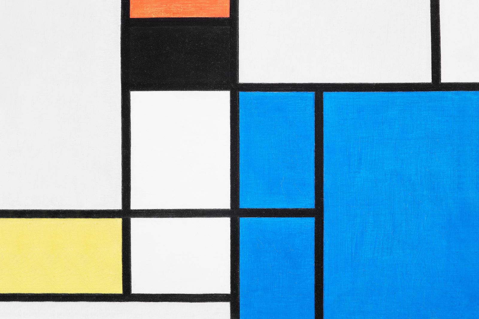 Geometric Abstract Blue & Yellow Wall Art
