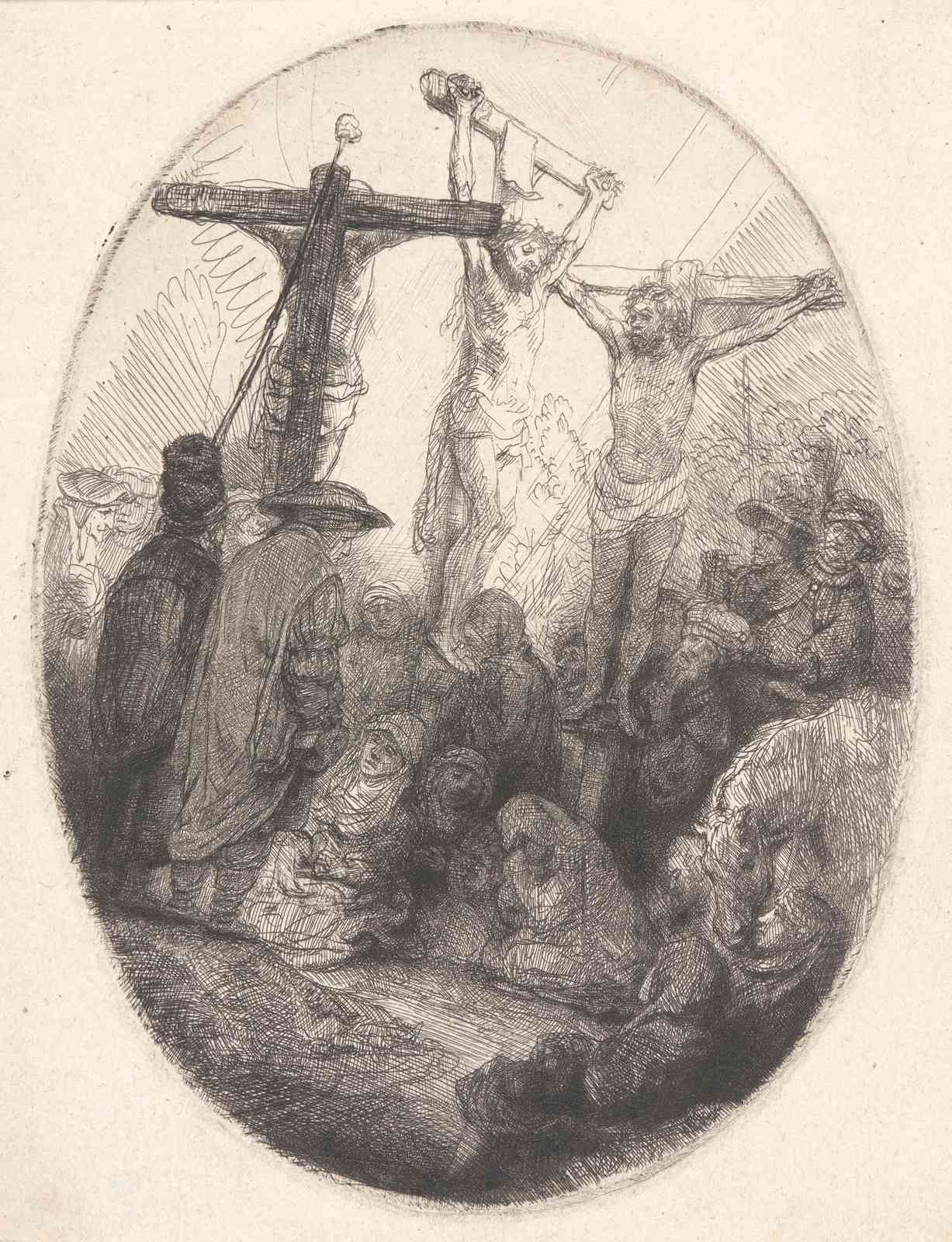 Rembrandt's Crucifixion Religious Art Wall Art