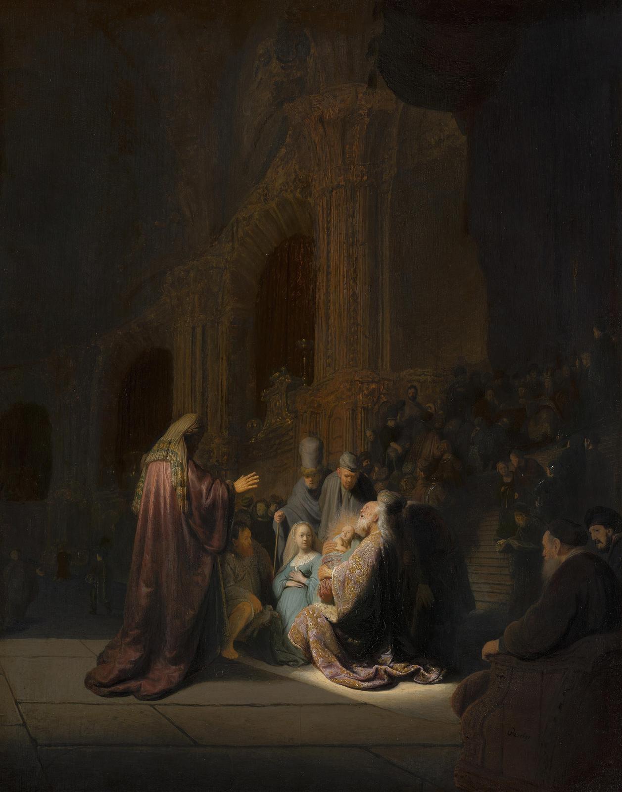 Rembrandt's Presentation in the Temple Wall Art