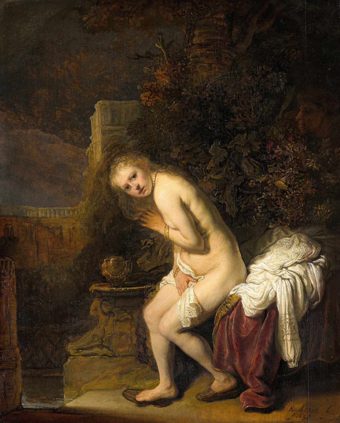 Rembrandt's Bathsheba Oil Painting Wall Art