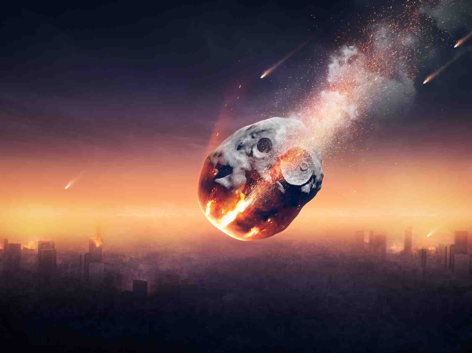 Meteor Strike Cityscape Wall Art