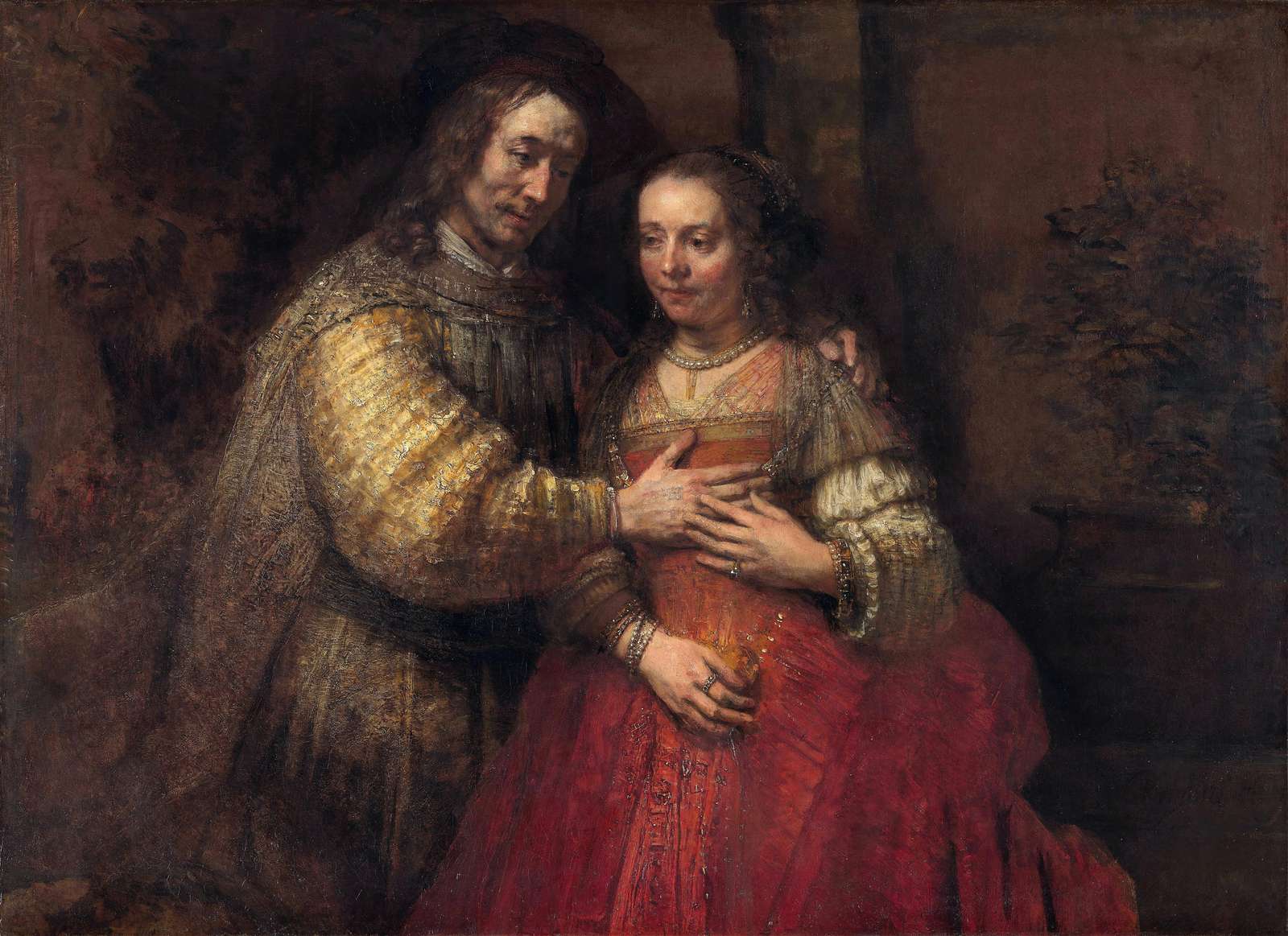 Rembrandt's The Jewish Bride Wall Art Wall Art
