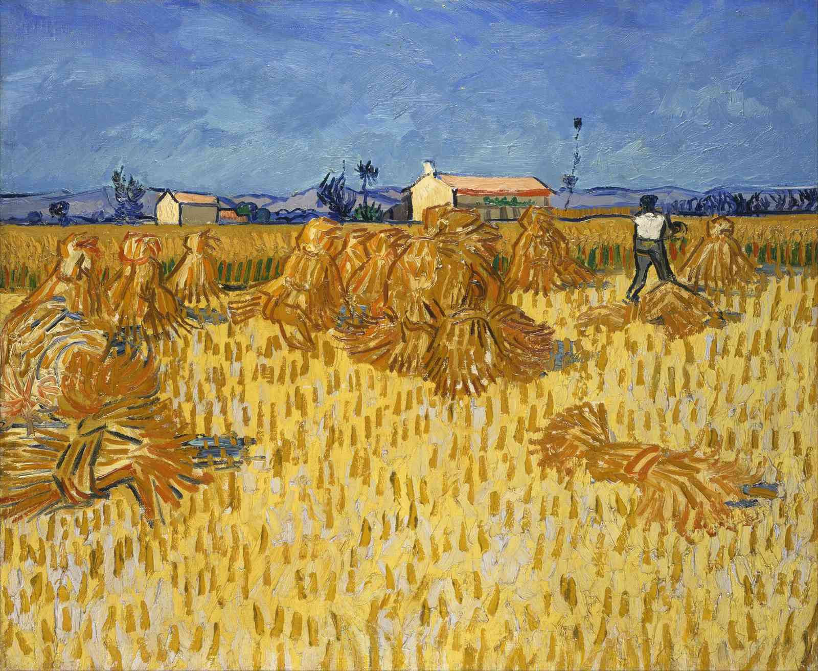 Van Gogh Haystacks Field Wall Art | Rustic Wall Art