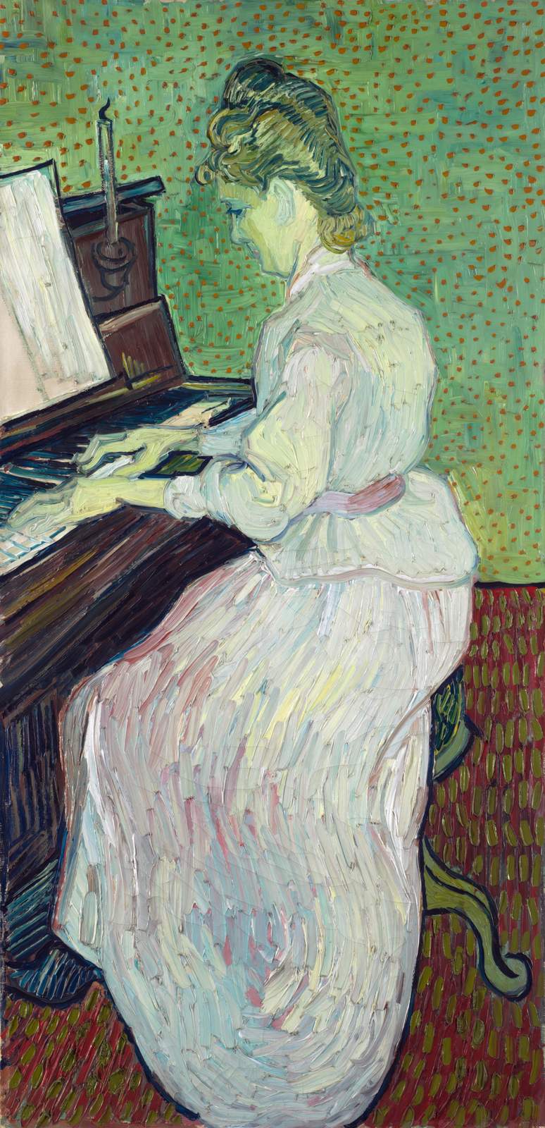 Woman Playing Piano Wall Art