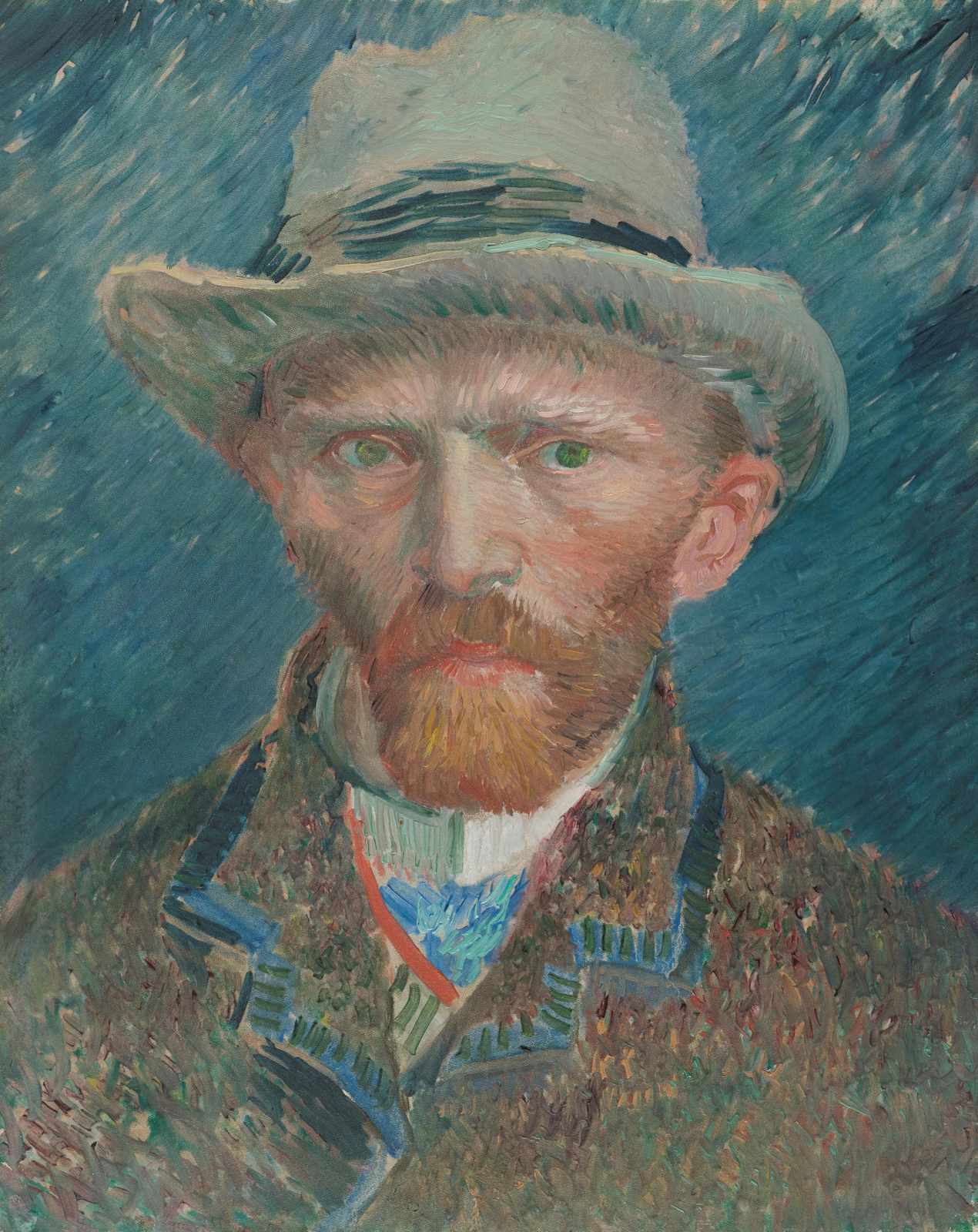Vincent Van Gogh Self Portrait Hat Wall Art