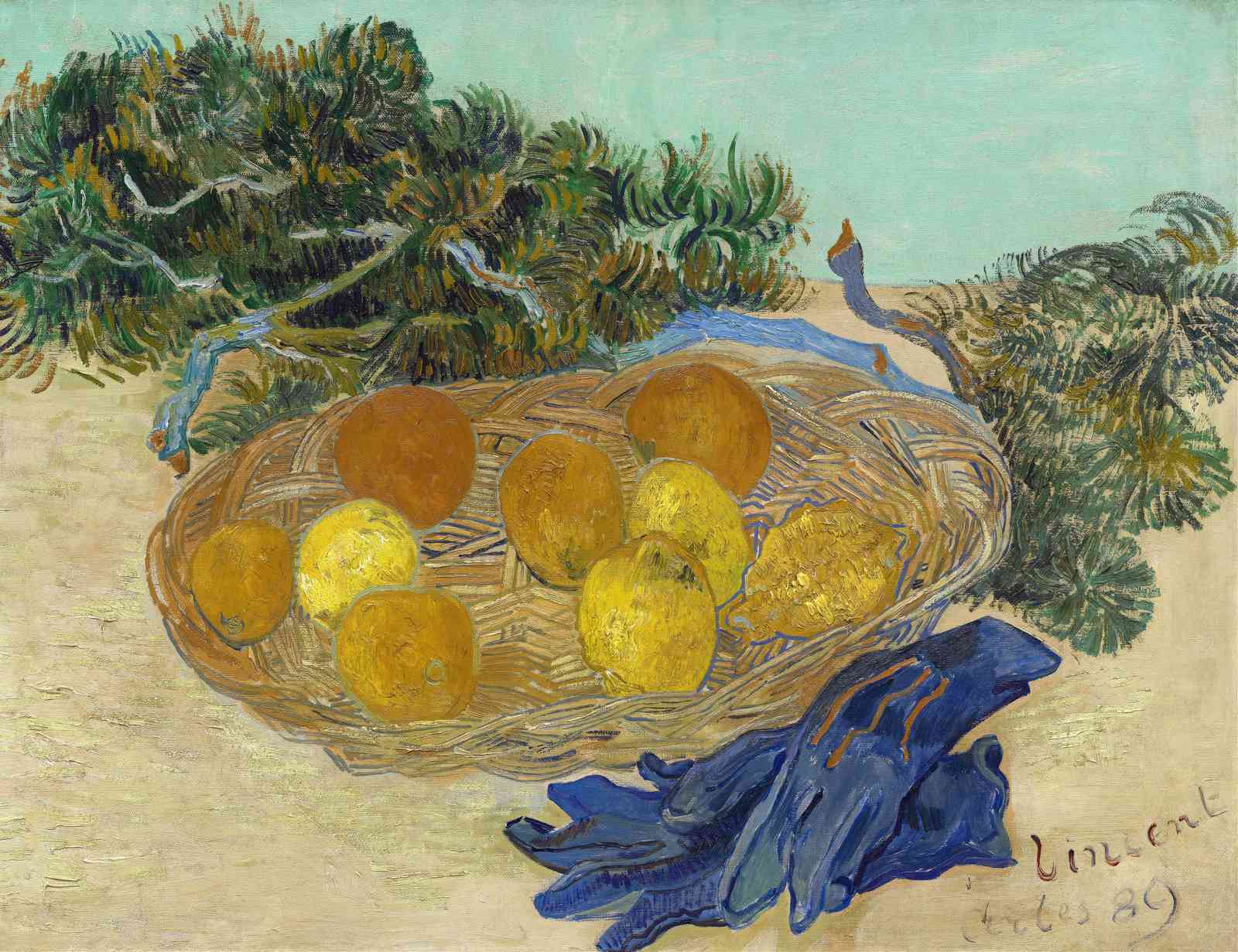 Van Gogh's Citrus Delight Basket Wall Art