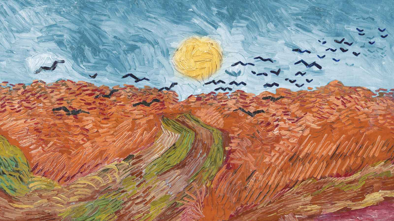Wheatfield with Crows Wall Art - Van Gogh