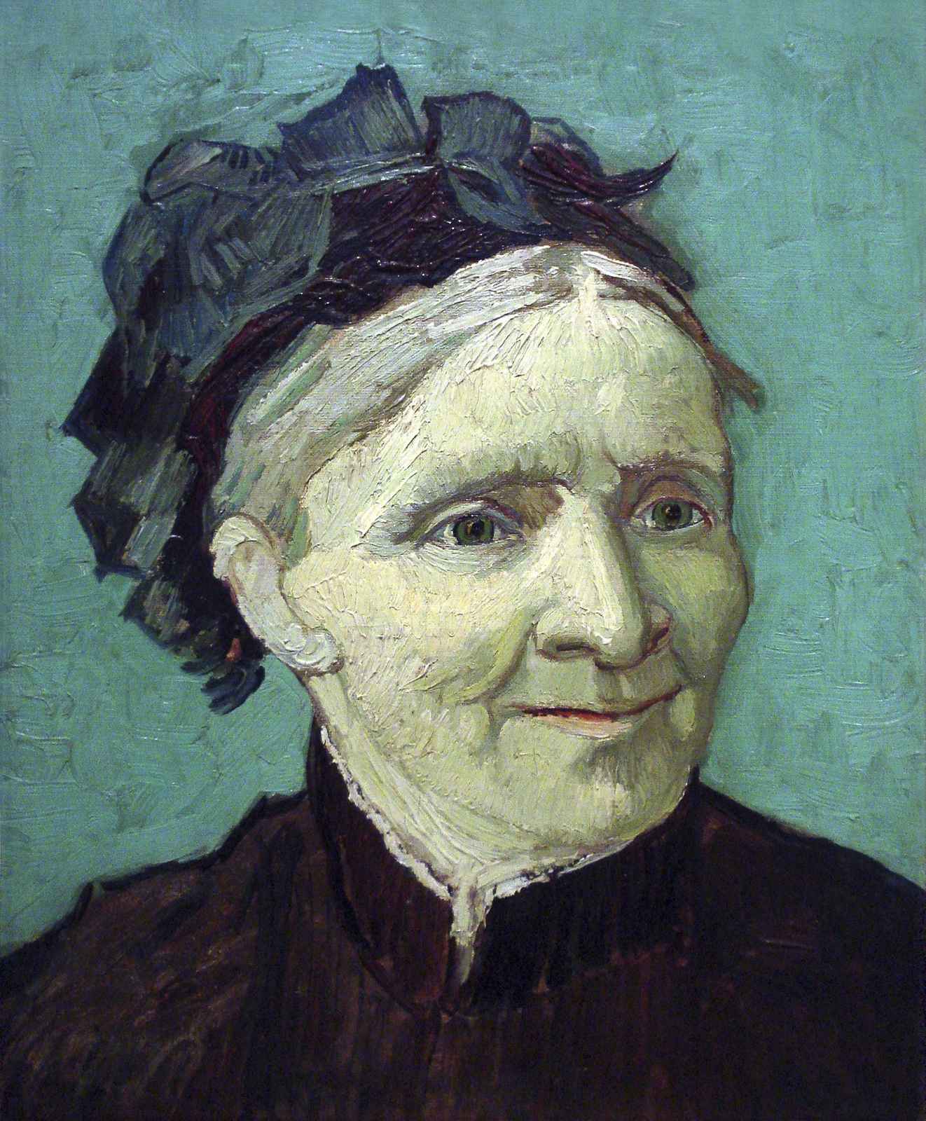 Vintage Portrait Woman Oil Painting Wall Art