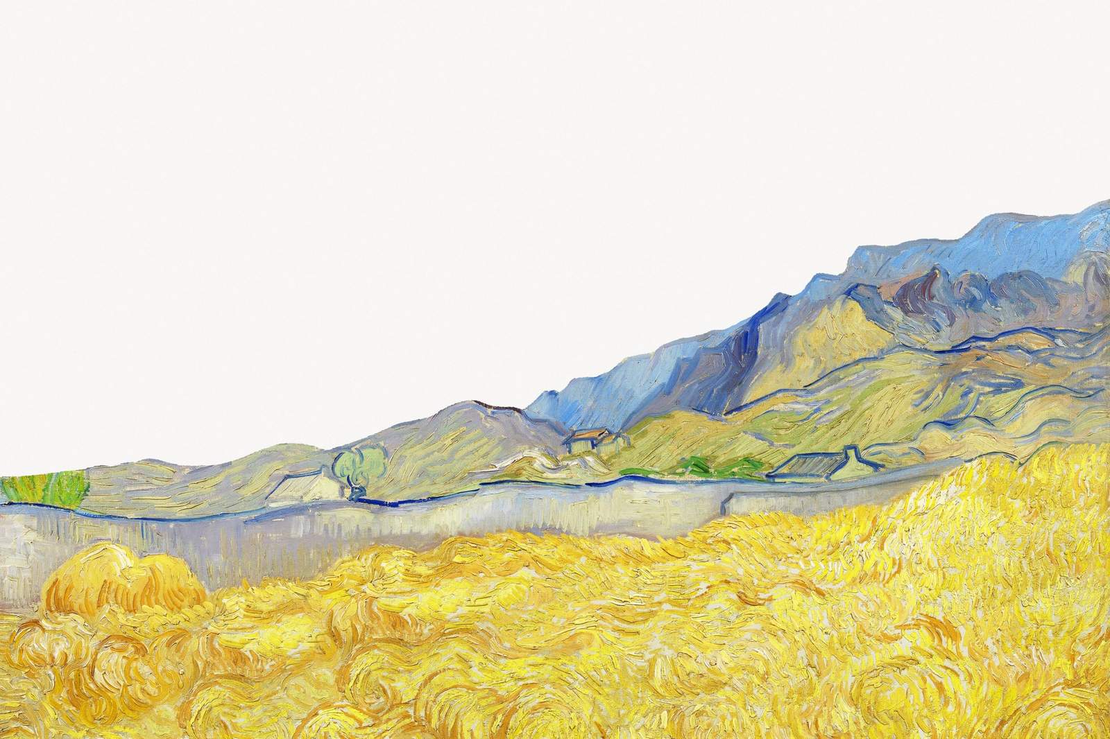 Vibrant Wheat Field Landscape Wall Art