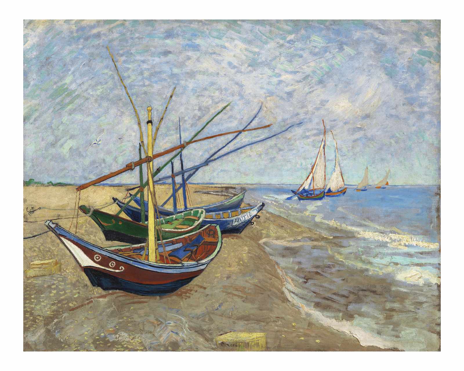 Boats at Saintes-Maries Wall Art