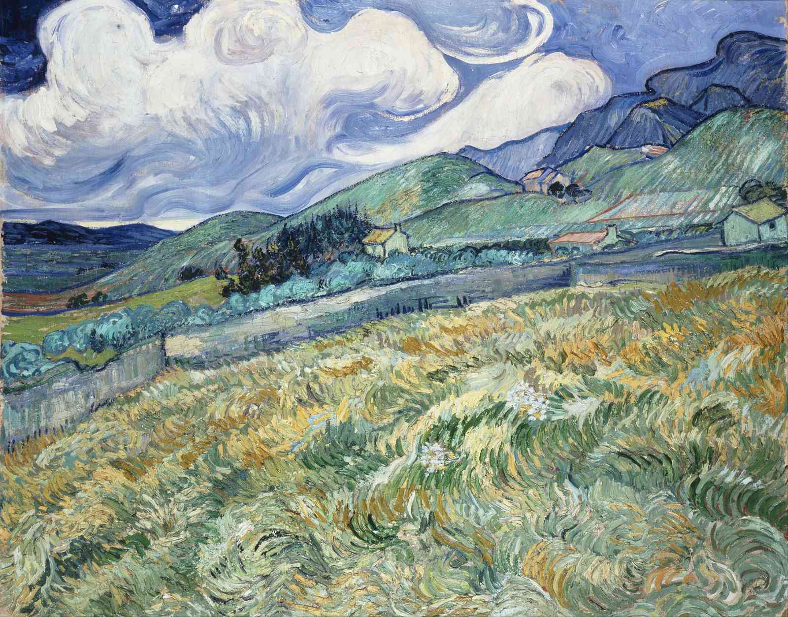 Vibrant Countryside Landscape Wall Art