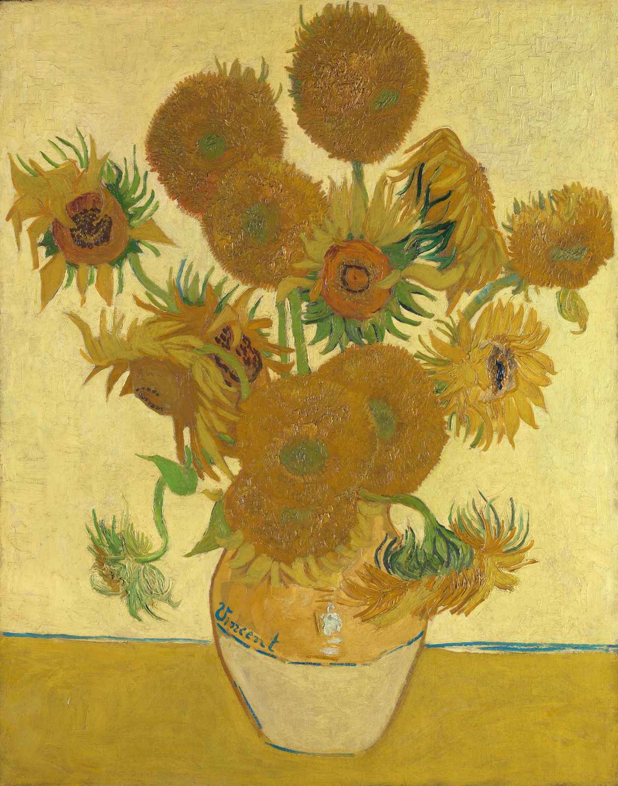 Vibrant Sunflowers Vase Wall Art