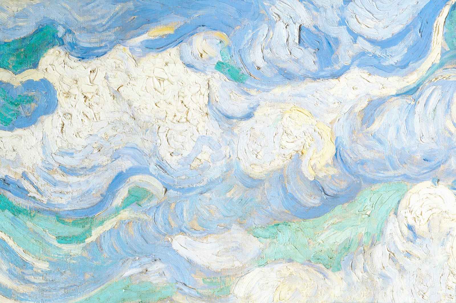 Vibrant Sky Swirls Impressionist Wall Art