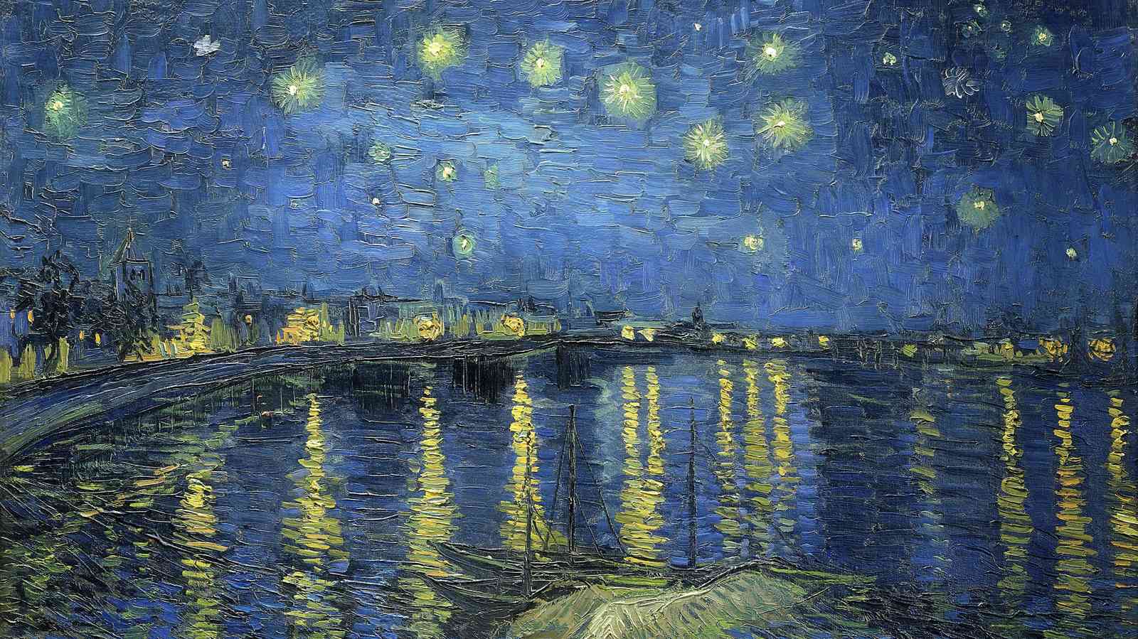 Vincent Van Gogh Starry Night Over Rhone Wall Art