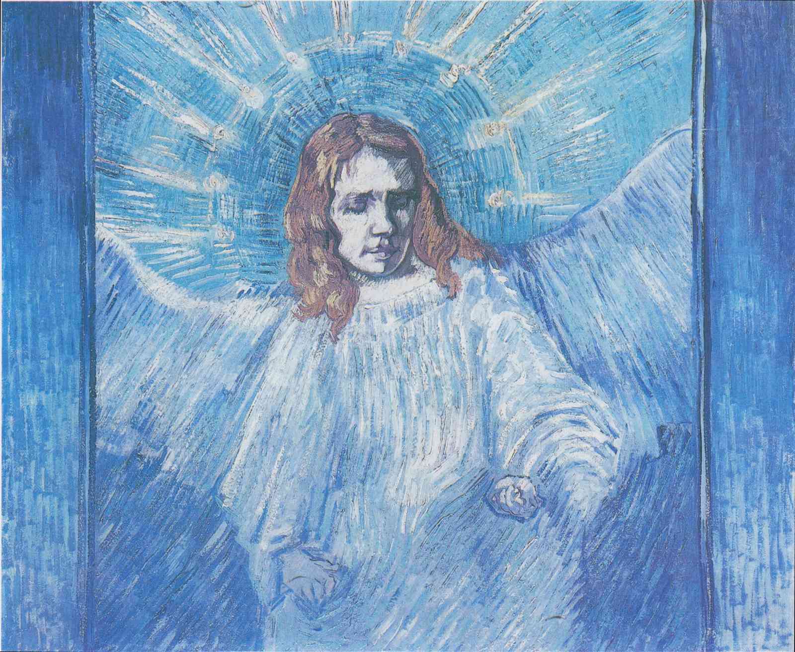 Serene Angel Portrait Wall Art - Fine Art Decor